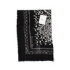 Paisley Cards Cashmere-Silk Scarf - Black / White