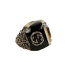 Stone And Crystals Ring - Black