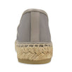 Mesh And Grosgrain Logo Espadrilles - Gray