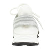 Stretch Fabric And Velvet Sneakers - White / Gray