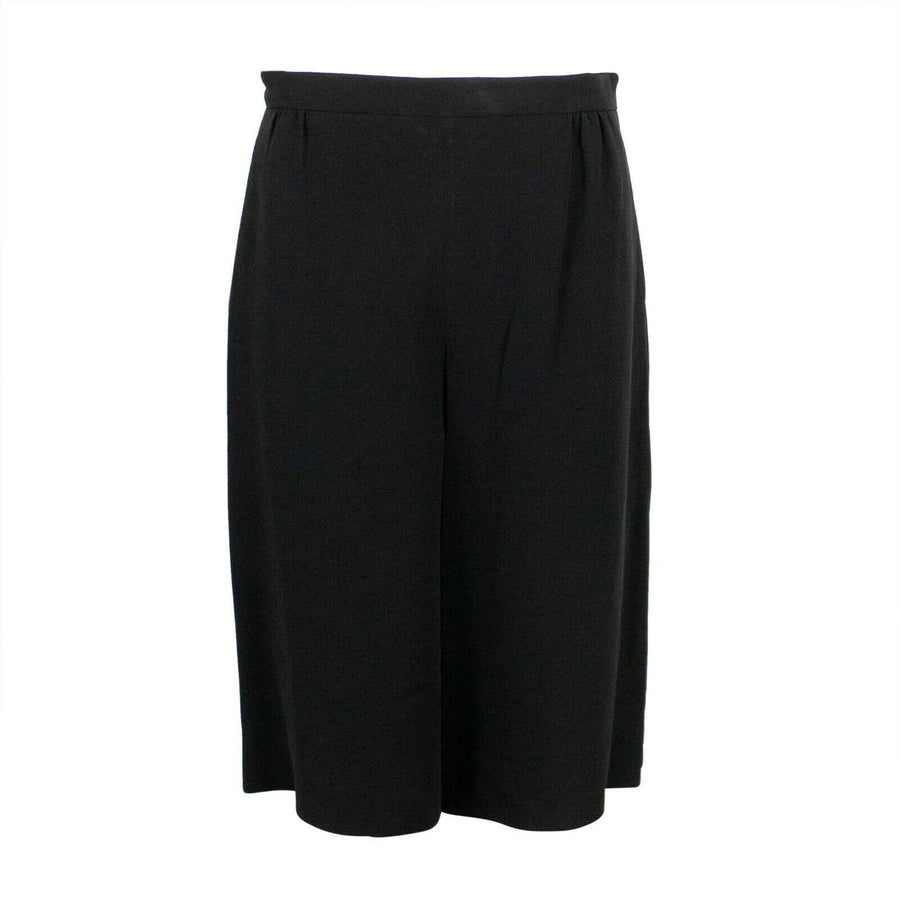 Silk Wide Shorts - Black