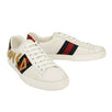 Men's Embroidered 'Loved' Ace Leather Sneakers - White