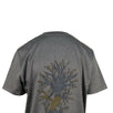 Cotton Back Design T-Shirt Top - Heather Gray