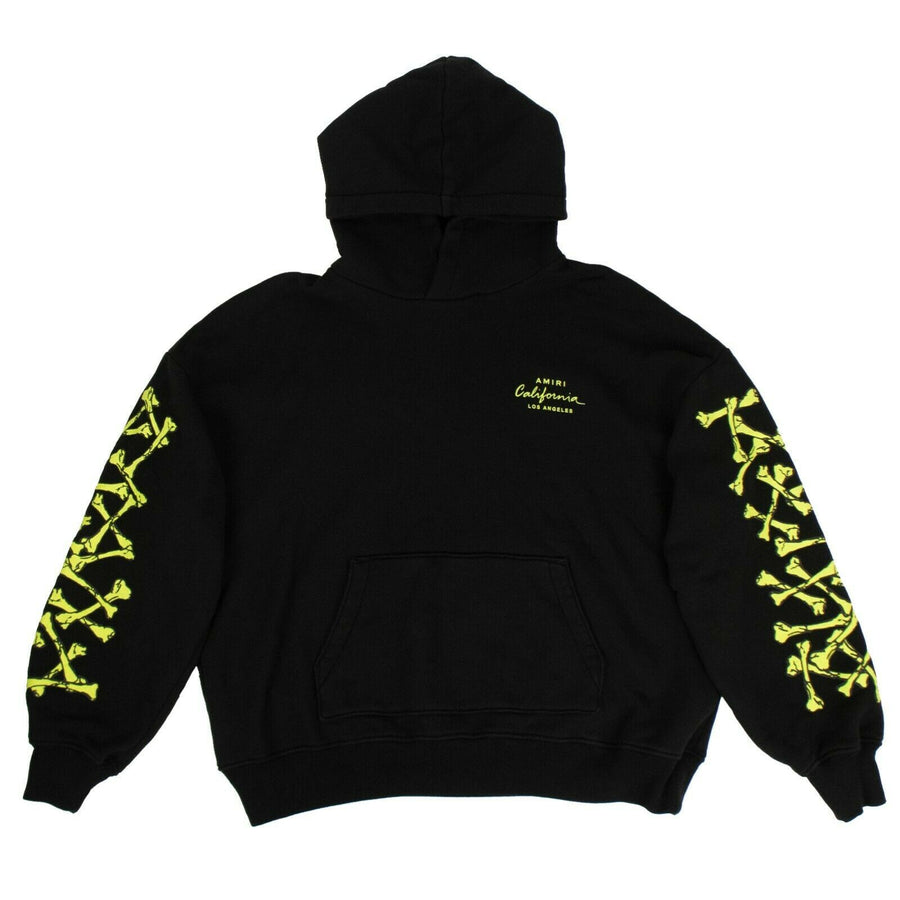 Cotton Bones Star Graphic Print Hoodie Sweatshirt - Black