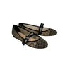 Mesh Miss J'adior Ballet Flats - Black