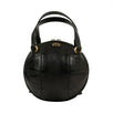 Leather Mini 'Tifosa' Convertible Strap Ball Shoulder Bag - Black