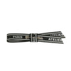 CHRISTIAN DIOR HOMME Leather Logo Bow Brooch -  Black And White