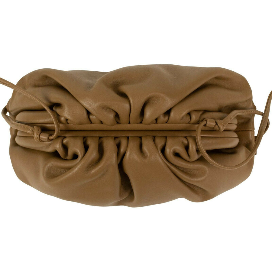 Leather 'The Mini Pouch' Clutch Bag - Camel