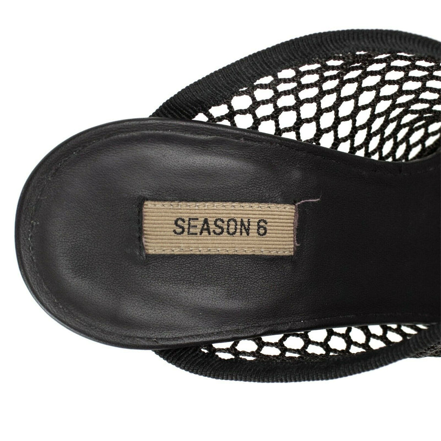 Season 6 Mesh Panel Mules Pumps - Graphite