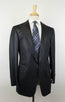 Drop 7 Pin Striped Wool 1 Button Suit - Gray