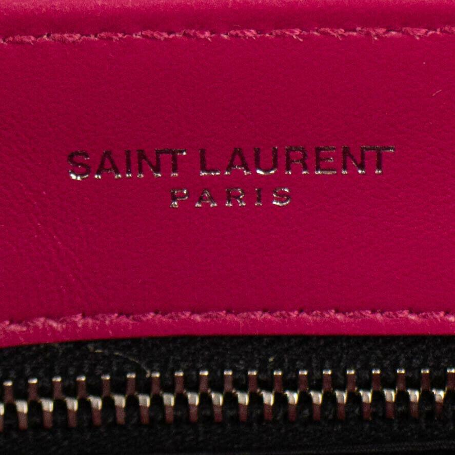 Loulou Quilted Leather YSL Monogram Mini Shoulder Bag - Pink