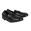 Quilted Lambskin Leather Logo Loafers Flats - Black