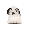 Spotted Animal Print Leather Sneakers - White