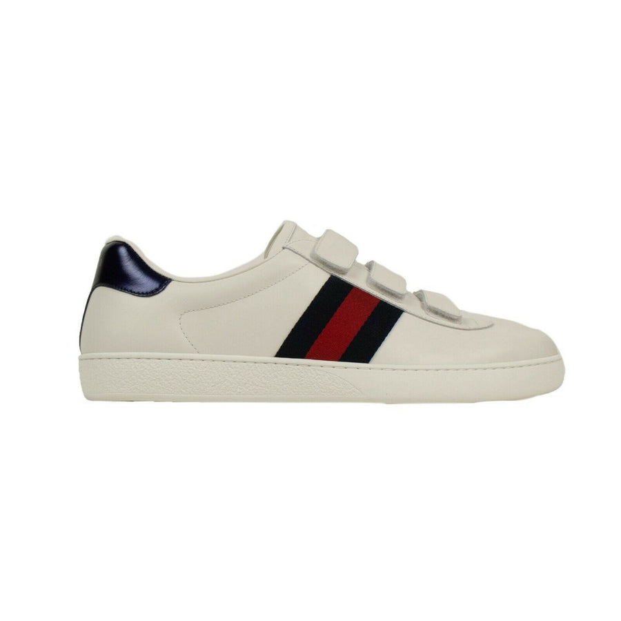 Men's Ace Velcro Leather Sneakers - White