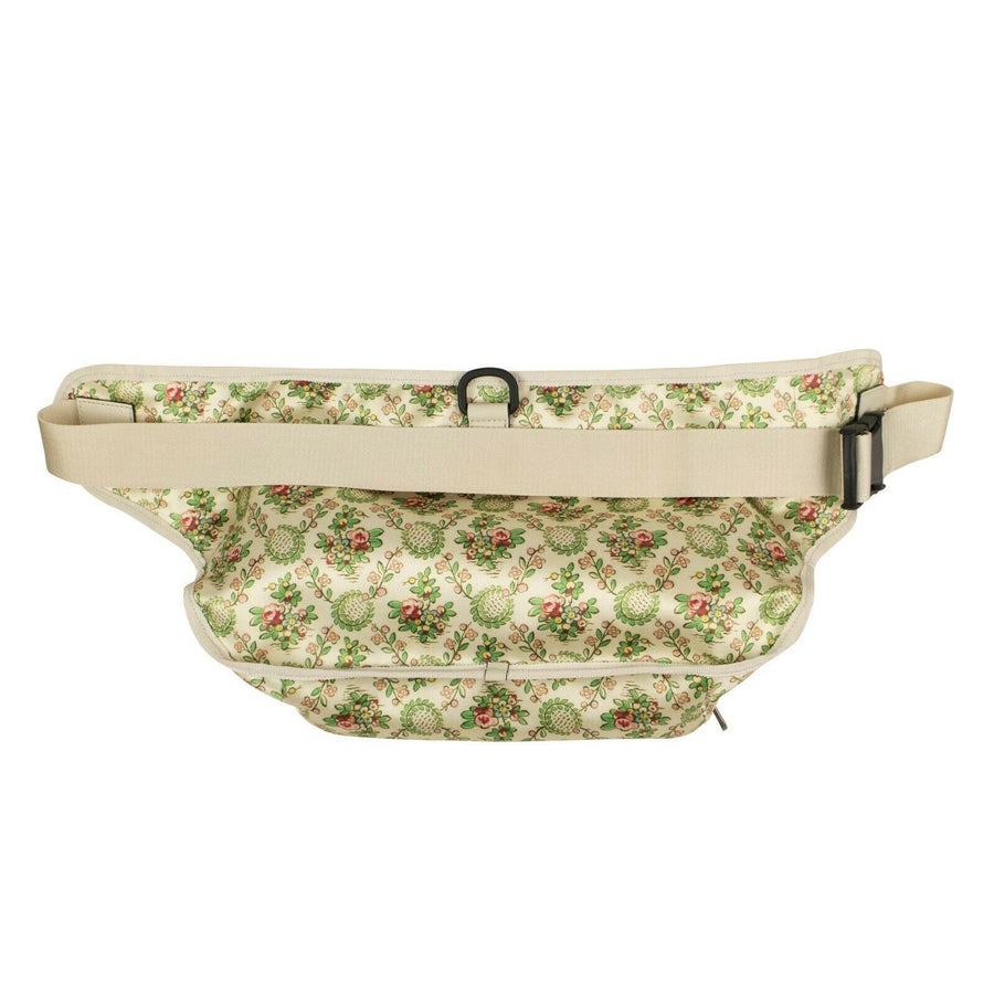 Satin NY Yankees Floral Oversized Belt Bag - Beige