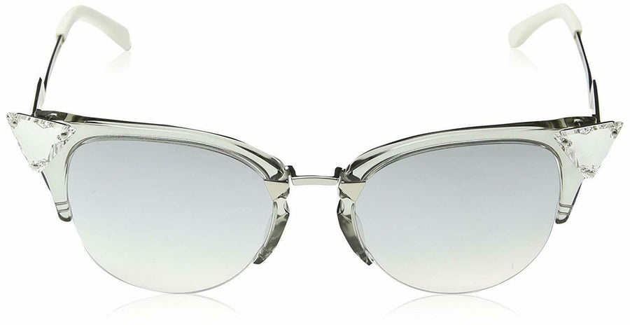FF 0041S 27C FU Iridia Cateye Sunglasses - Crystal Palldium / Silver Mirror