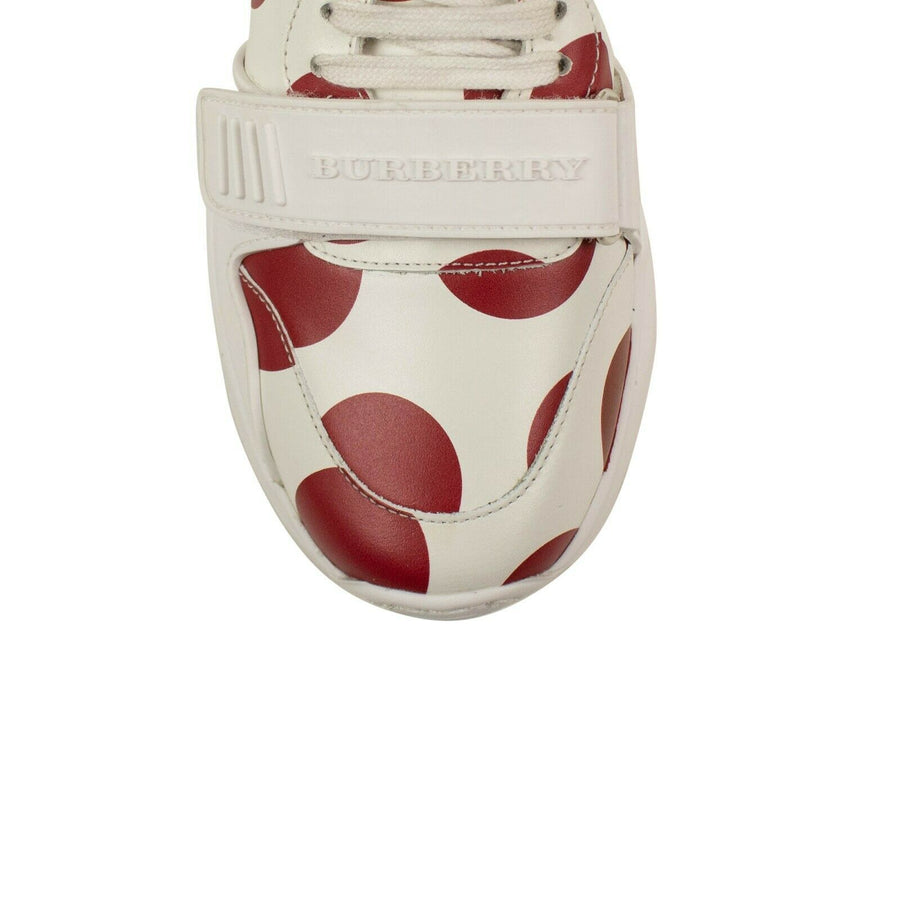 Regis Spot Print High-Top Sneakers - White