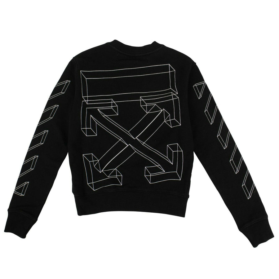 3D Arrow Crew Neck Sweater - Black