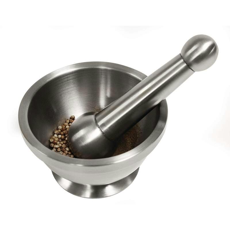 HealthSmart Stainless Steel Mortar and Pestle