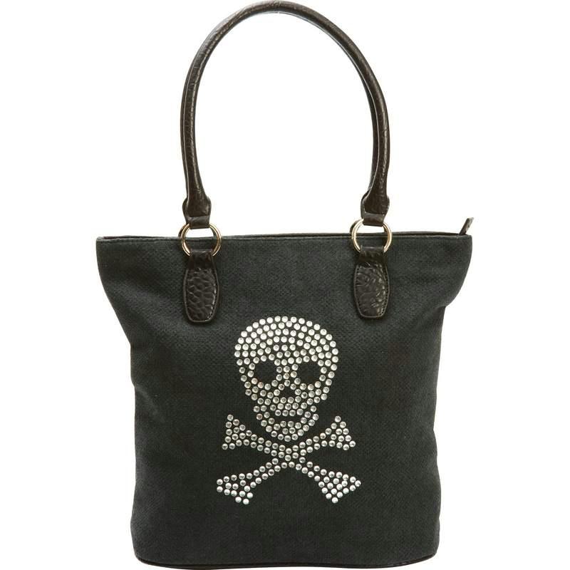 Fleur de Lune¬Æ Handbag with Rhinestone Skull