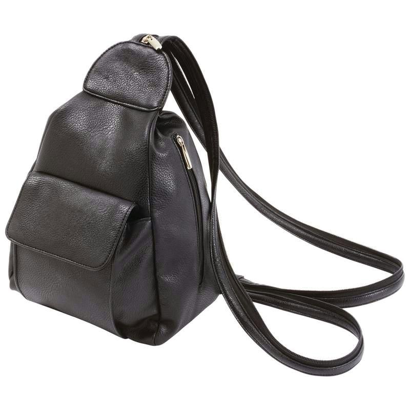 Fleur de Lune¬Æ Ladies' Black Backpack Purse  