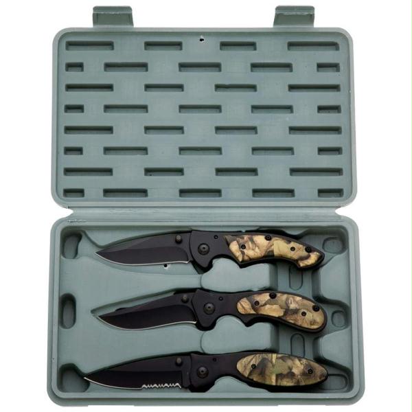 Maxam¬Æ 3pc Liner Lock Knife Set