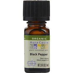 Aura Cacia Black Pepper-organic Essential Oil .25 Oz By Aura Cacia