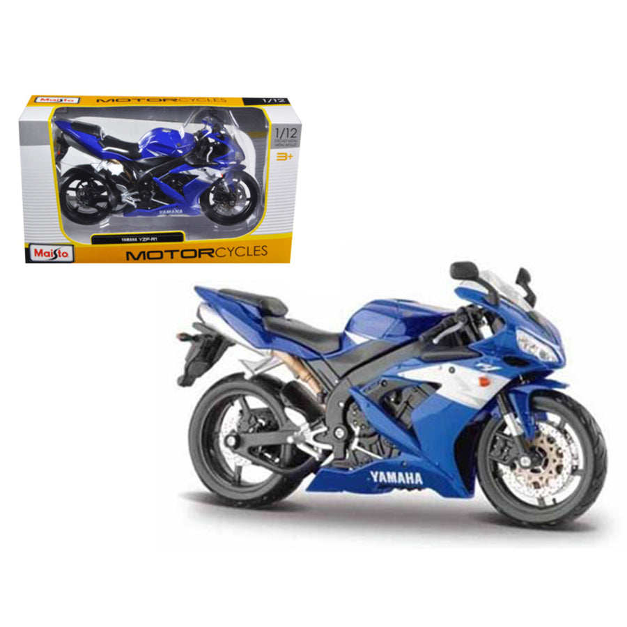 2004 Yamaha Yzf-r1 Blue Bike 1/12 Motorcycle By Maisto 31102