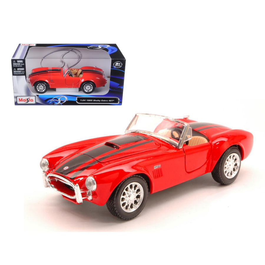 1965 Shelby Cobra 427 Red 1/24 Diecast Model Car By Maisto 31276r