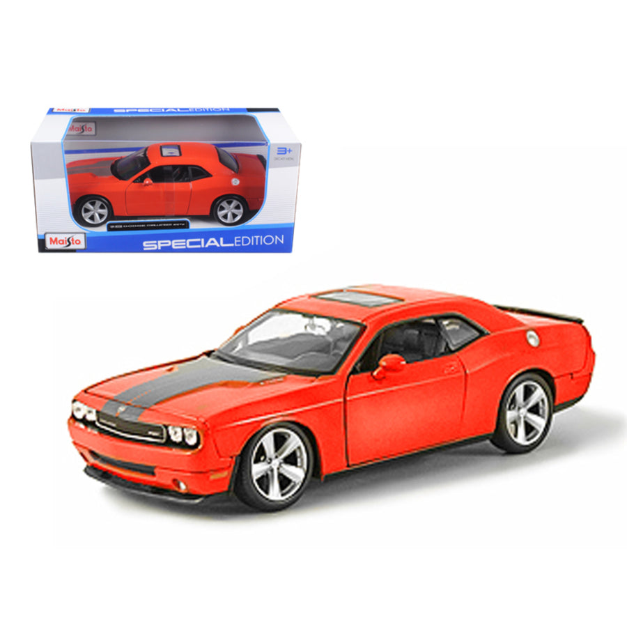 2008 Dodge Challenger Srt8 Orange 1/24 Diecast Model Car By Maisto 31280or