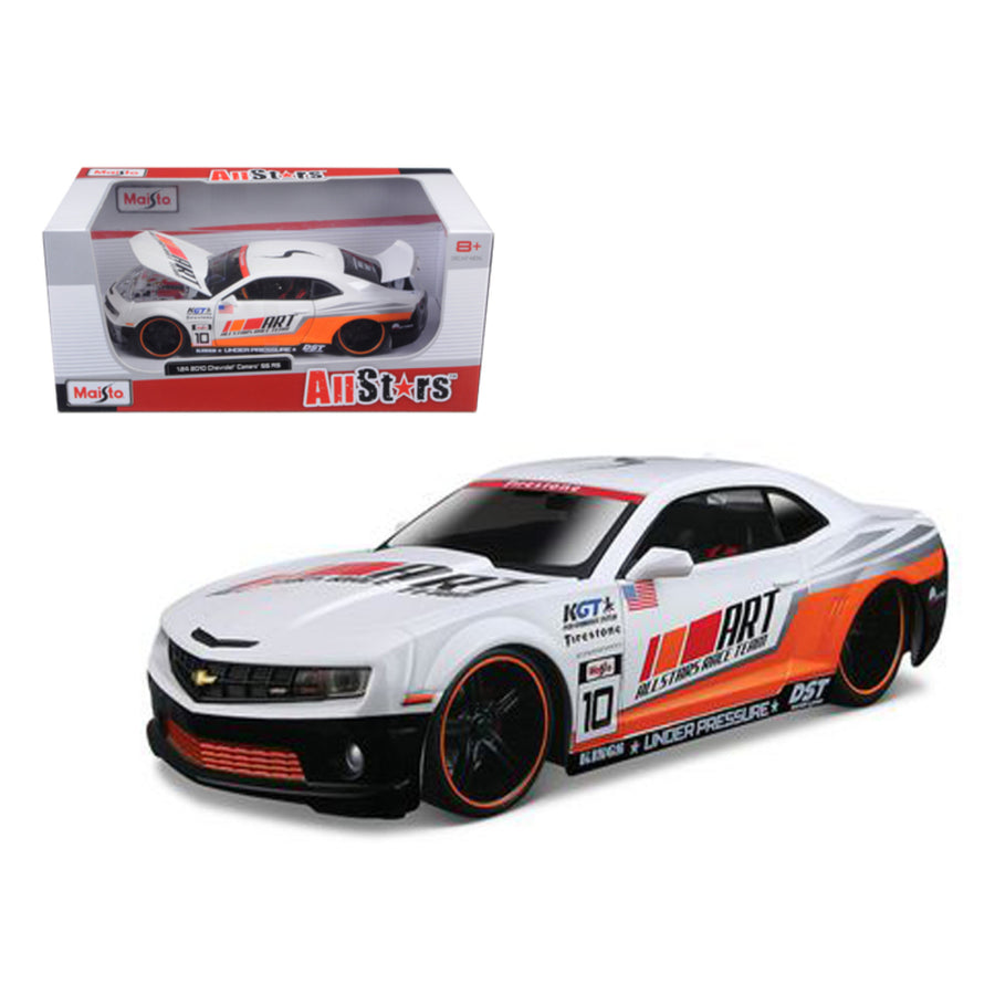 2010 Chevrolet Camaro Rs Ss All Stars White 1/24 Diecast Model Car By Maisto 31359w