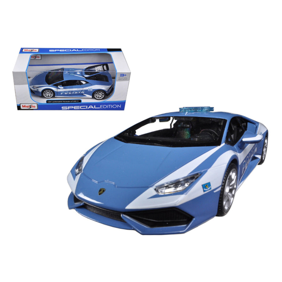 Lamborghini Huracan Lp610-4 Police 1/24 Diecast Model Car By Maisto 31511