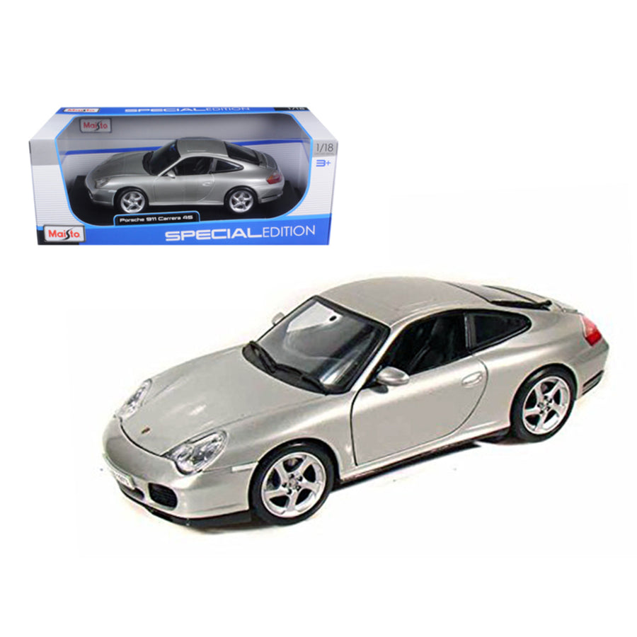 Porsche 911 Carrera 4s Silver 1/18 Diecast Model Car By Maisto 31628s