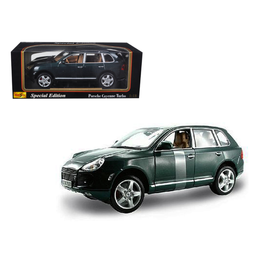 Porsche Cayenne Turbo Green 1/18 Diecast Model Car By Maisto 31634grn