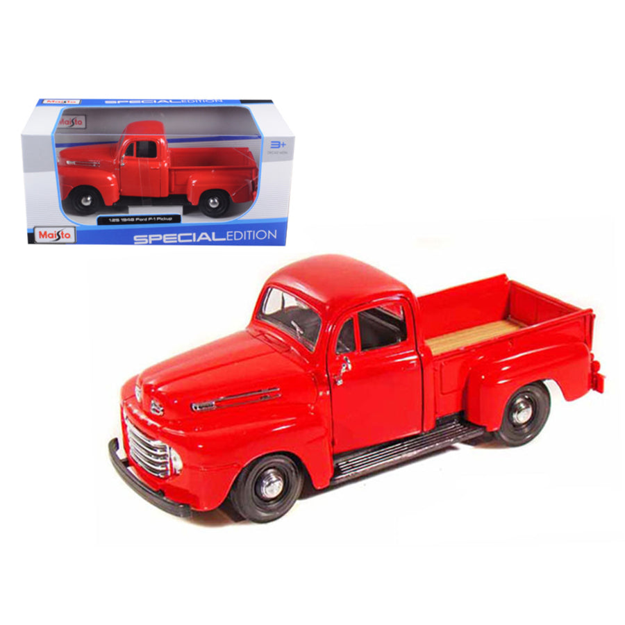 1948 Ford F-1 Pickup Red 1/25 Diecast Model Car By Maisto 31935r