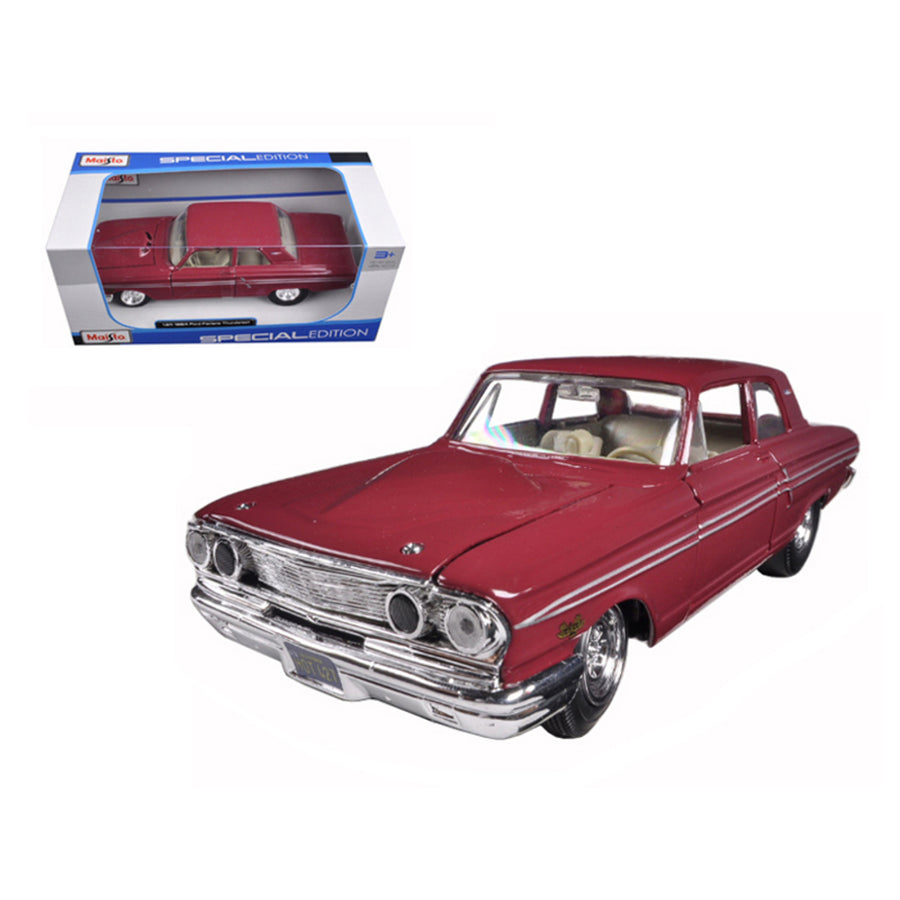 1964 Ford Thunderbolt Burgundy 1/24 Diecast Car Model By Maisto 31957r