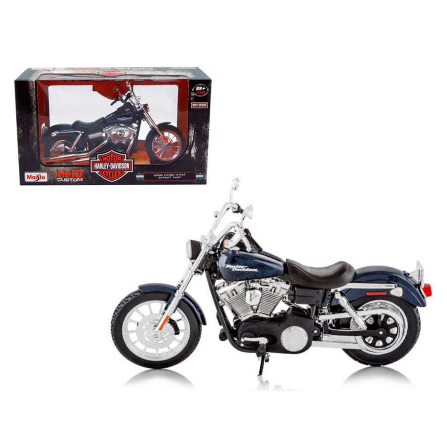 2006 Harley Davidson Fxdbi Dyna Street Bob Bike Motorcycle Model 1/12 By Maisto 32325