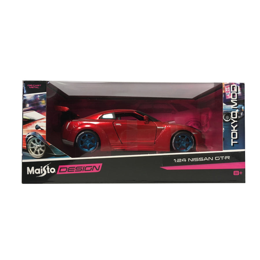 Nissan Gt-r Red Tokyo Mod Maisto Design 1/24 Diecast Model Car By Maisto 32526r