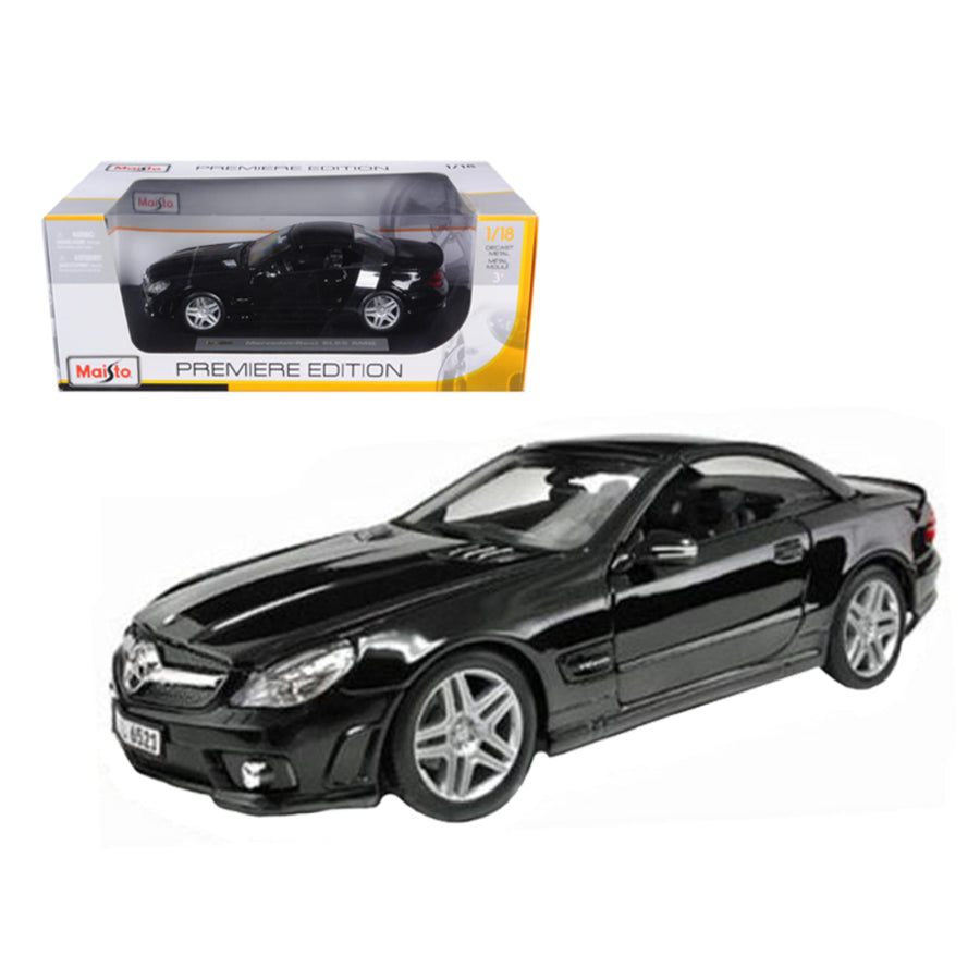 2010 2011 Mercedes Sl65 Sl 65 Coupe Amg Black 1/18 Diecast Model Car By Maisto 36193bk