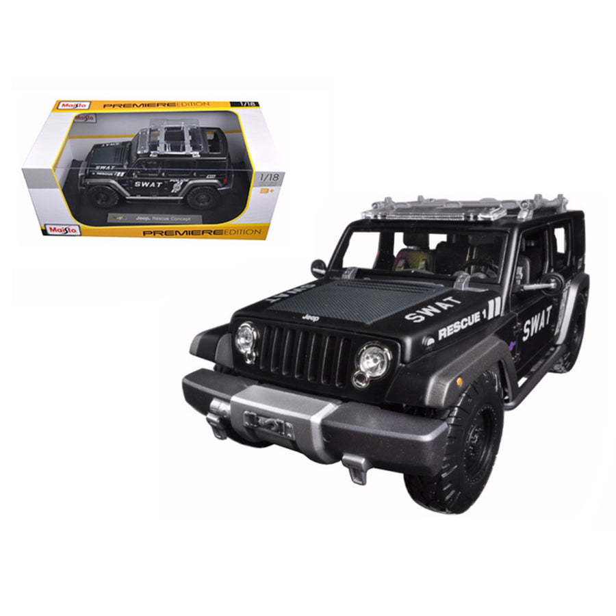 Jeep Rescue Concept Police Swat Version 1/18 Diecast Model By Maisto 36211