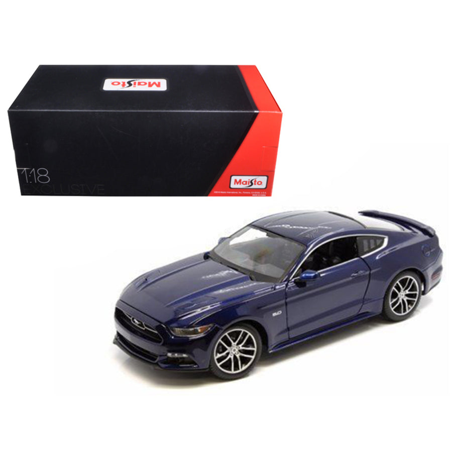 2015 Ford Mustang Gt Dark Blue Exclusive Edition 1/18 Diecast Model Car  By Maisto 38133dkbl