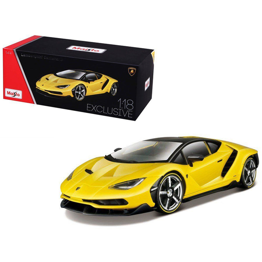 Lamborghini Centenario Yellow Exclusive Edition 1/18 Diecast Model Car By Maisto 38136y