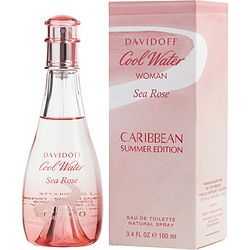 Cool Water Sea Rose Caribbean Summer By Davidoff Edt Spray 3.4 Oz (2018 Limited Edition)