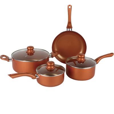 Induction Copper Cookware 7pc