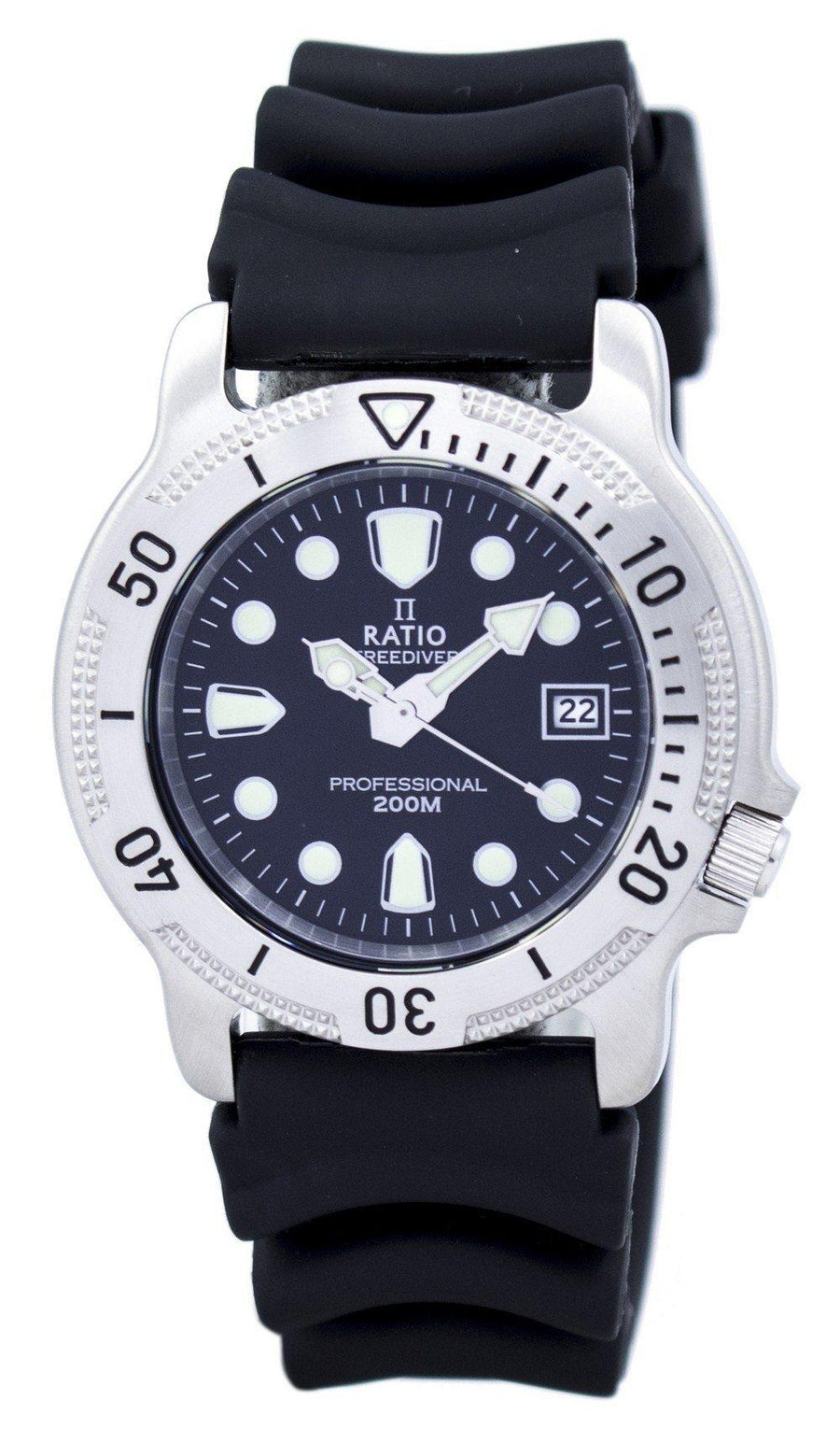 Ratio Free Diver Professional 200m Sapphire Quartz 22ad202 Men's Watch