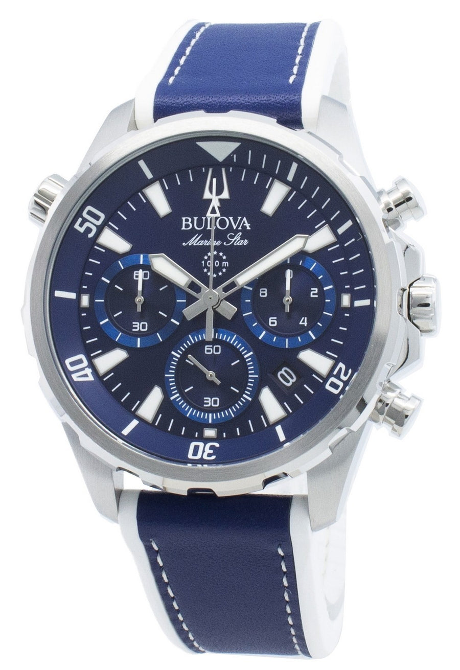 Bulova Marine Star 96b287 Chronograph Quartz Men's Watch