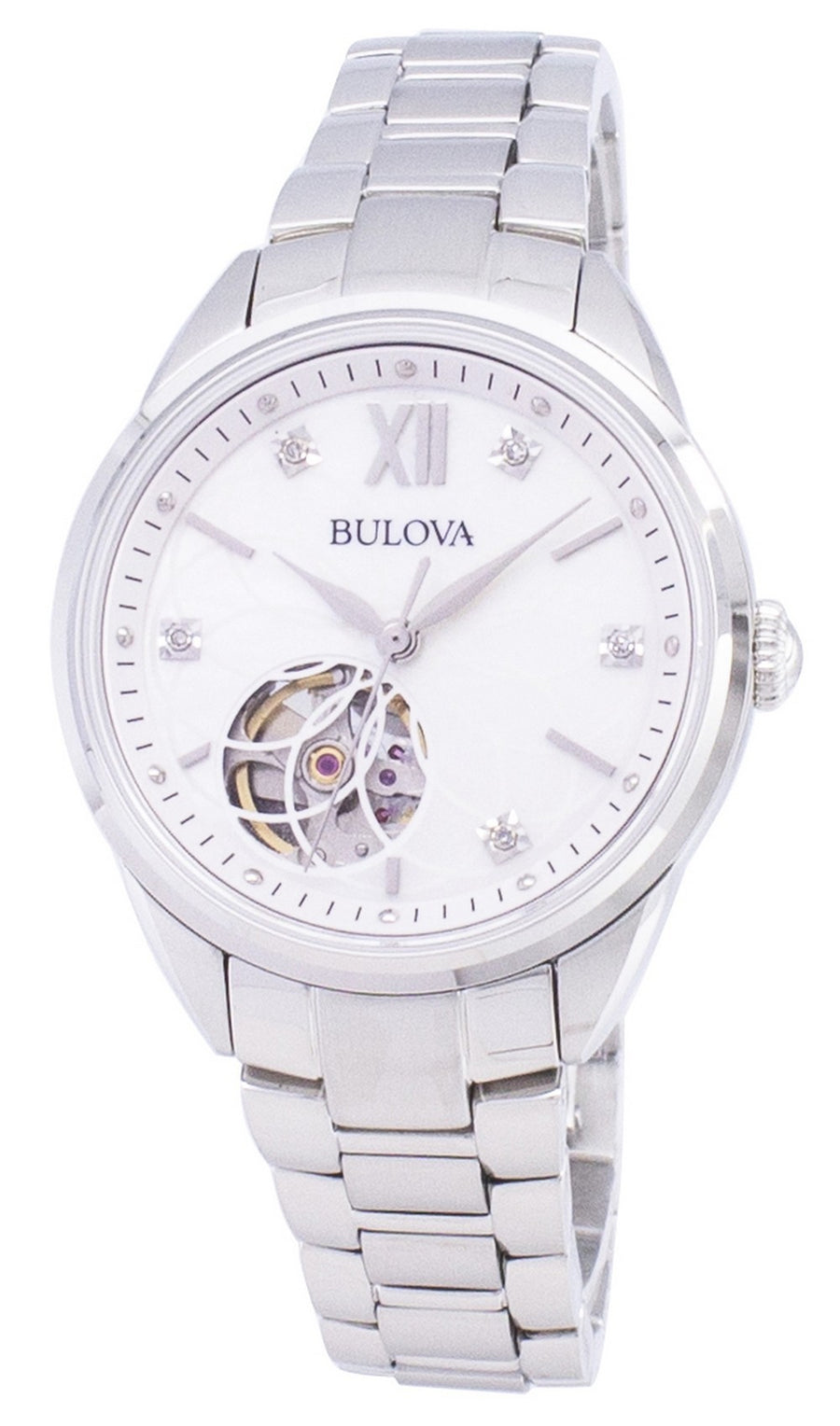 Bulova Automatic 96p181 Diamond Accents Women's Watch