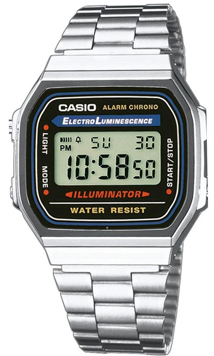 Casio Digital Alarm Chrono Stainless Steel A168wa-1wdf A168wa-1w Unisex Watch