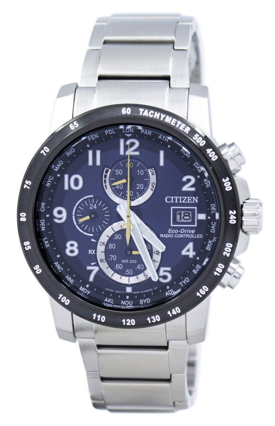 Citizen Eco-drive Radio Controlled Chronograph At8124-91l Men's Watch