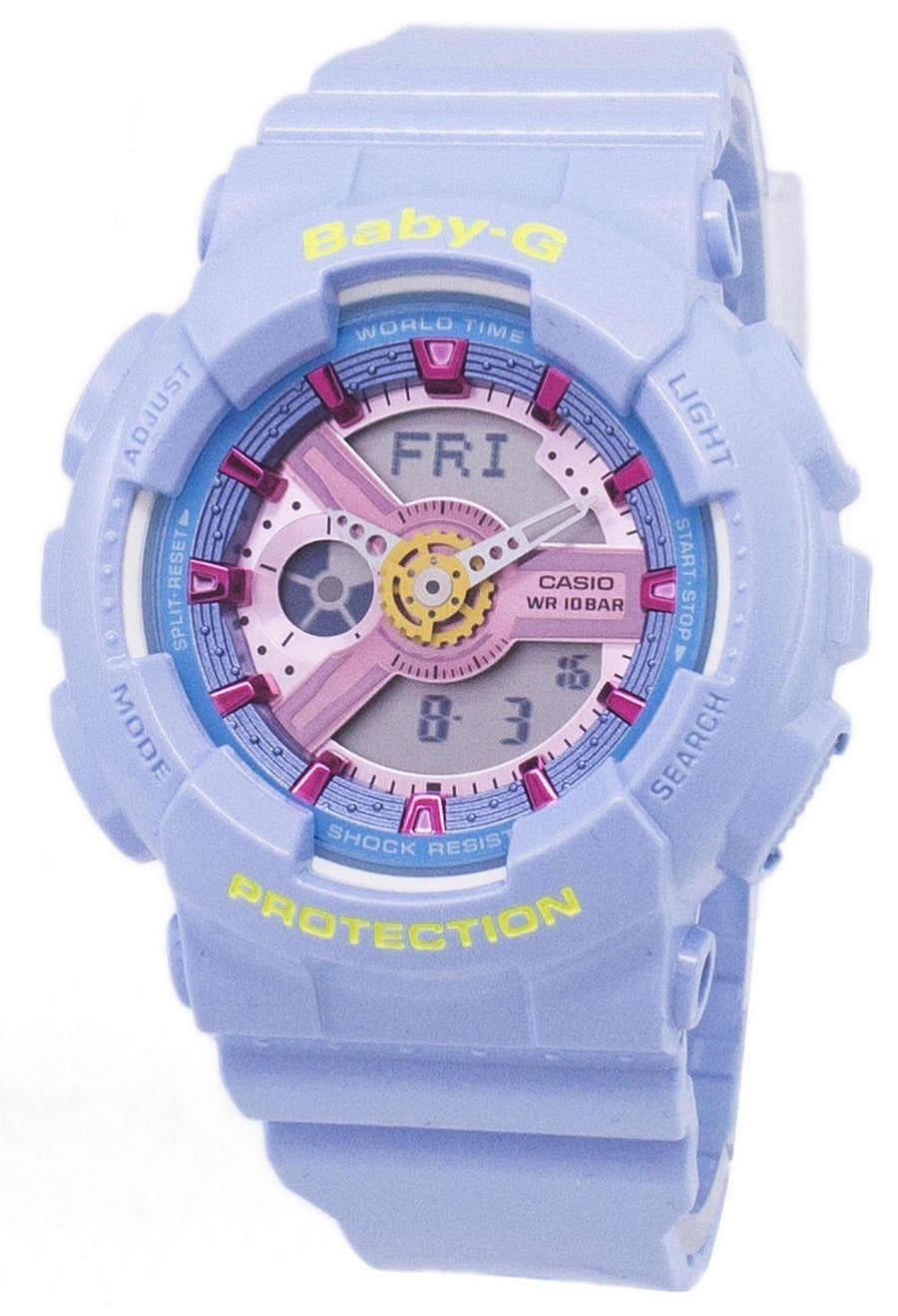 Casio Baby-g Analog Digital World Time Ba-110ca-2a Women's Watch